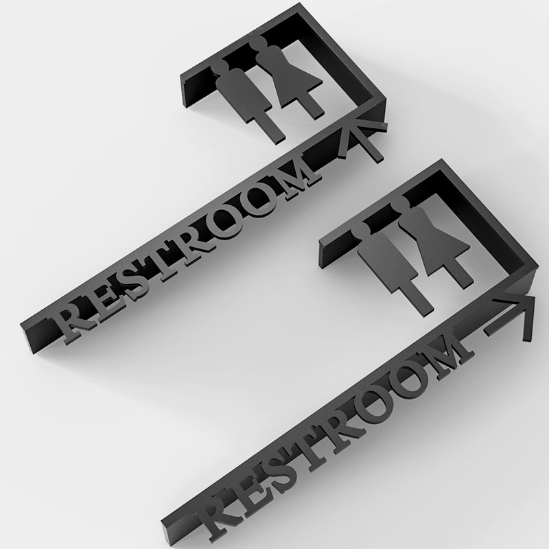 办公室洗手间指示牌酒店卫生间提示牌商场会所WC厕所标识门牌