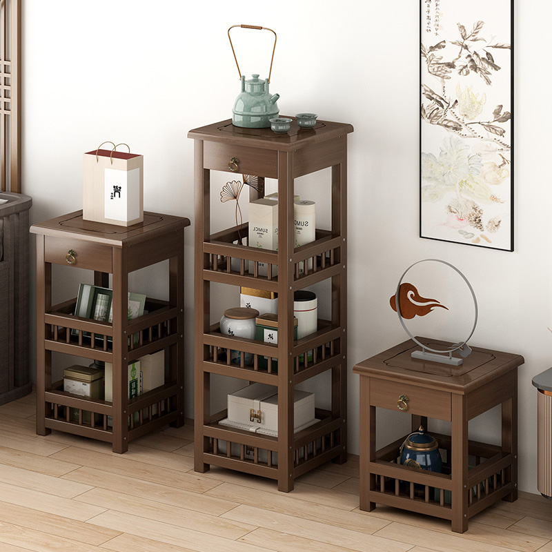 茶叶柜置物架博古架客厅茶具架茶室多层茶杯收纳架子展示架储物柜