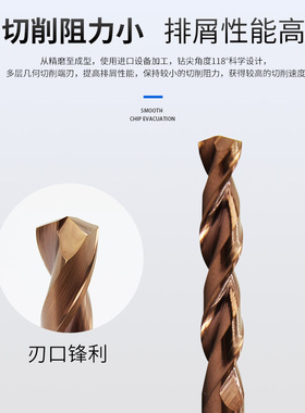 ZNG钨钢钻头高硬度钢用钻头硬质合金麻花钻头不锈钢专用直柄加长
