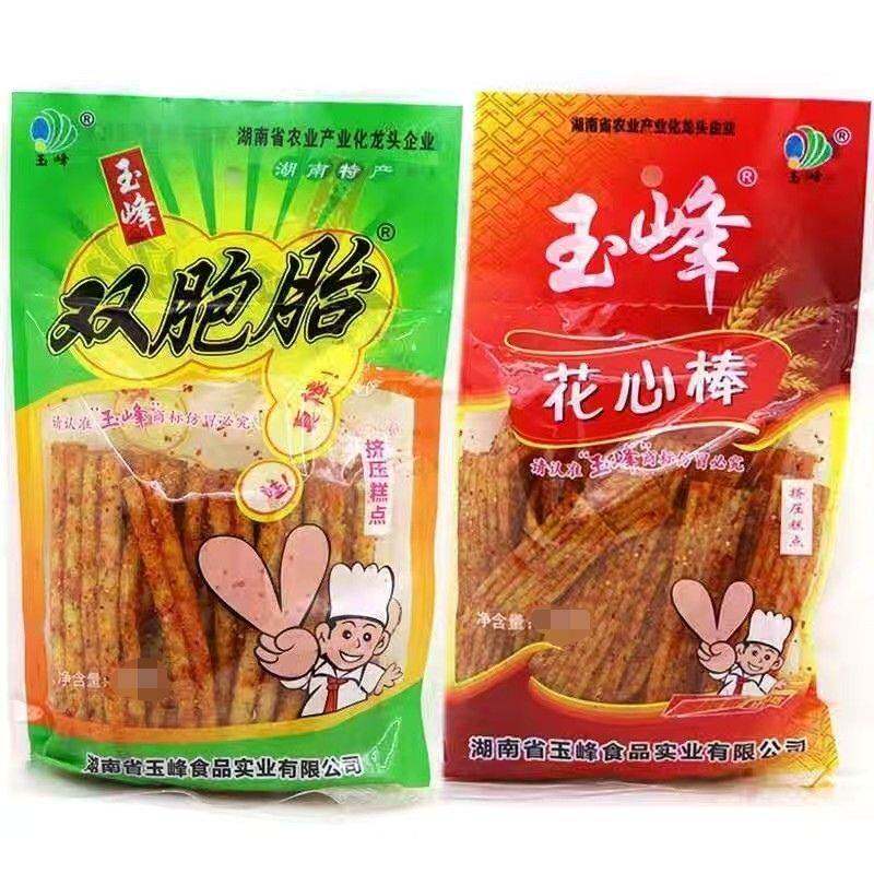 158克玉峰双胞胎辣条玉峰花心棒 湖南儿时怀旧麻辣零食包邮