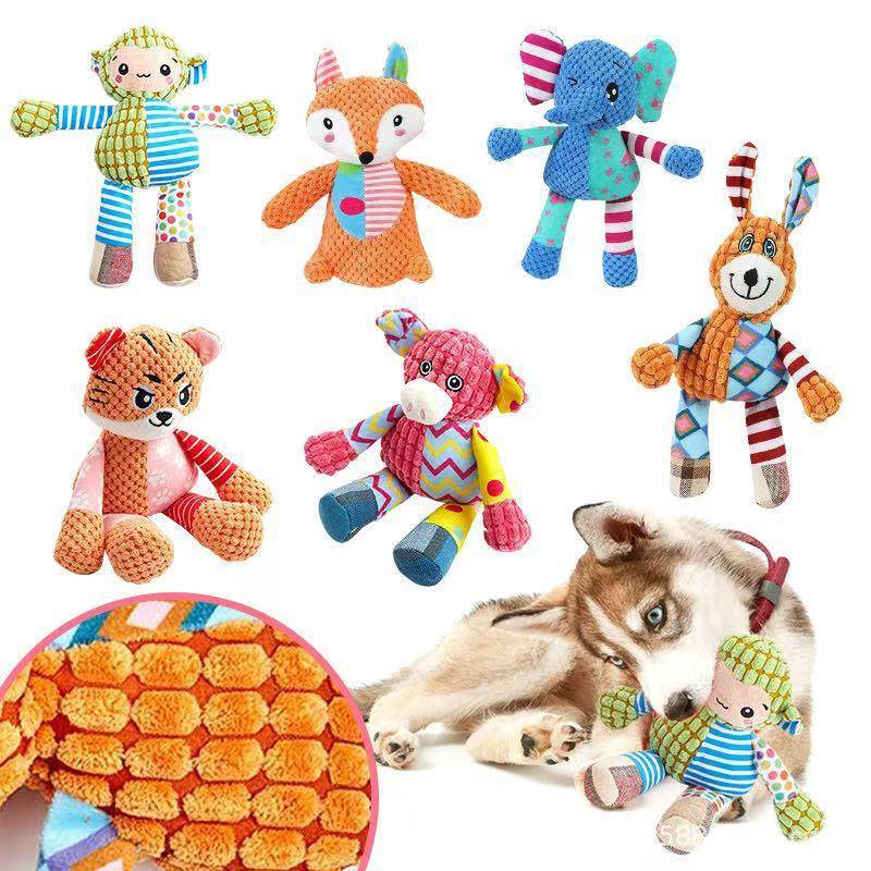 新品宠物玩具发声狗狗毛绒磨牙耐咬玩具狗狗毛绒发声互动玩具