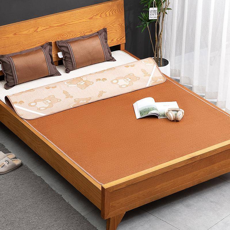 家用凉席面料榻榻米藤席可折叠双面冰丝席夏季席子草席竹席炕席