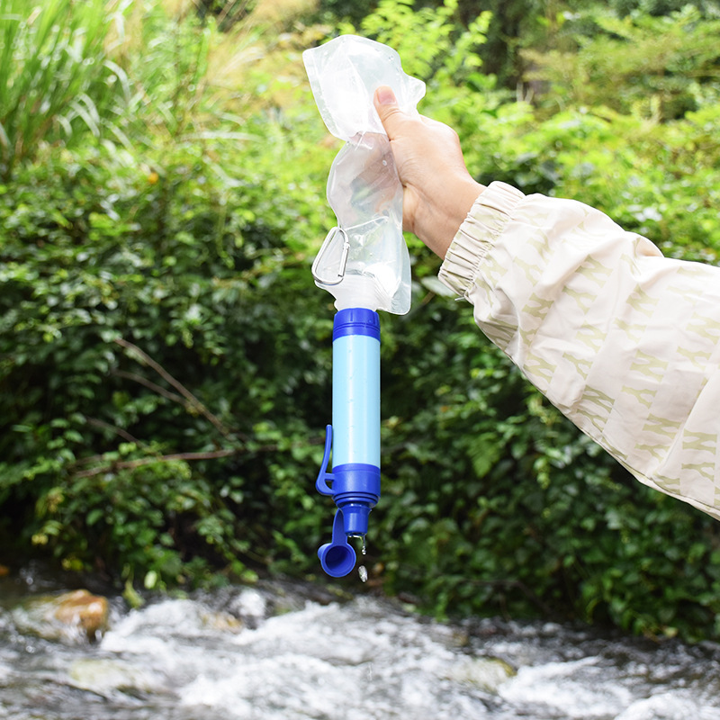 S3简配版应急户外求生存野外便携式生命直饮吸管过滤器户外净水器