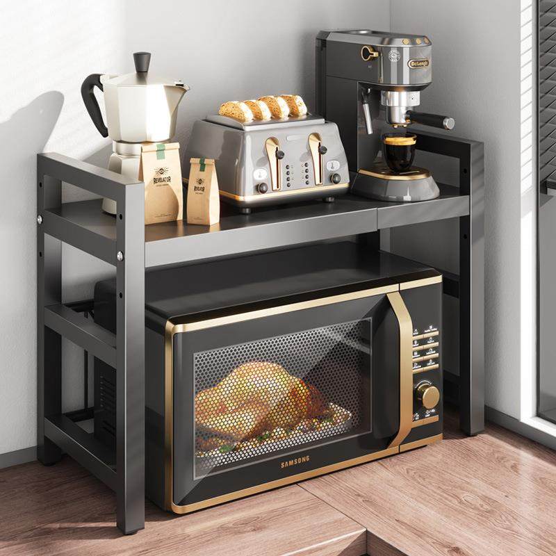 达派屋厨房置物架微波炉架子烤箱收纳可伸缩双层台面桌多功能橱柜,厨房/烹饪用具,抹布架/厨房清洁收纳架,淘宝优惠券,粉丝福利购,淘宝优惠卷