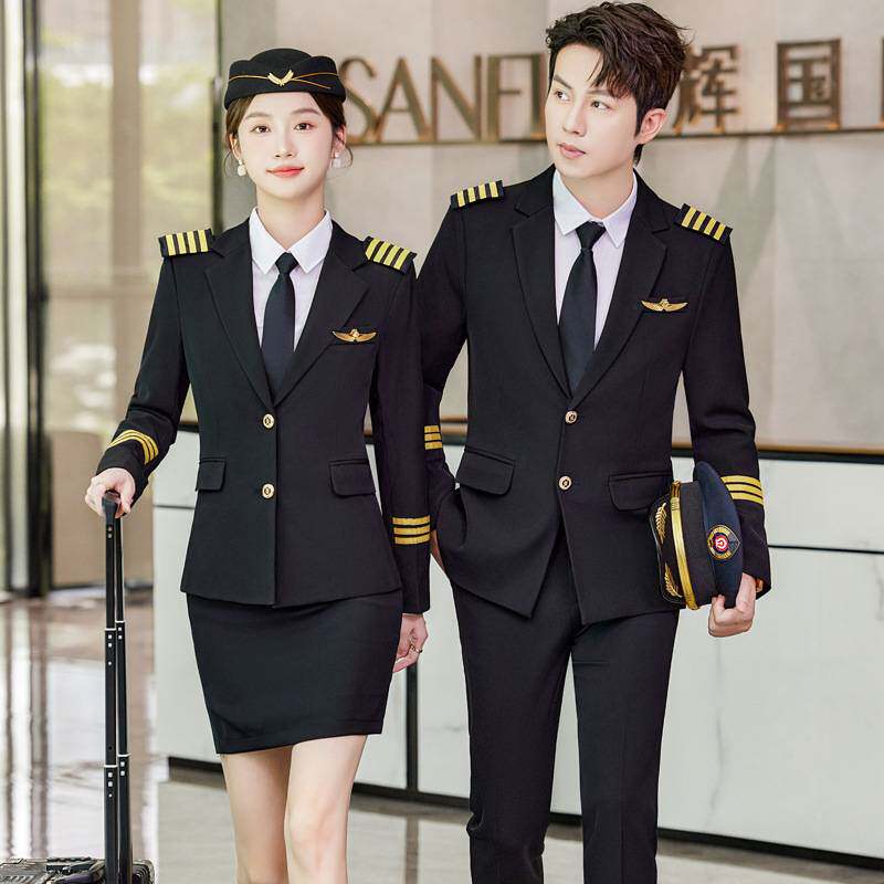 秋冬空姐空少职业学校班服男保安礼宾制服军鼓仪仗队演出服套装女