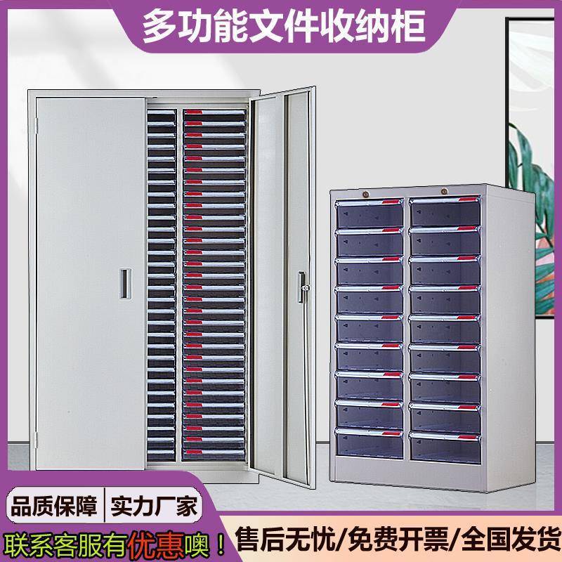 a4文件柜 文件收纳整理柜 带门抽屉式文件柜 资料柜 A4纸效率柜
