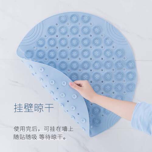 酒店TPE材料圆形水晶刺浴室防滑垫垫子家用脚垫地垫防滑垫淋浴房