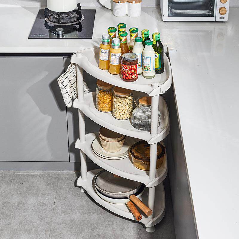 浴室塑料防水洗脸盆架阳台落地式三角架卫生间放桶置物架转角收纳