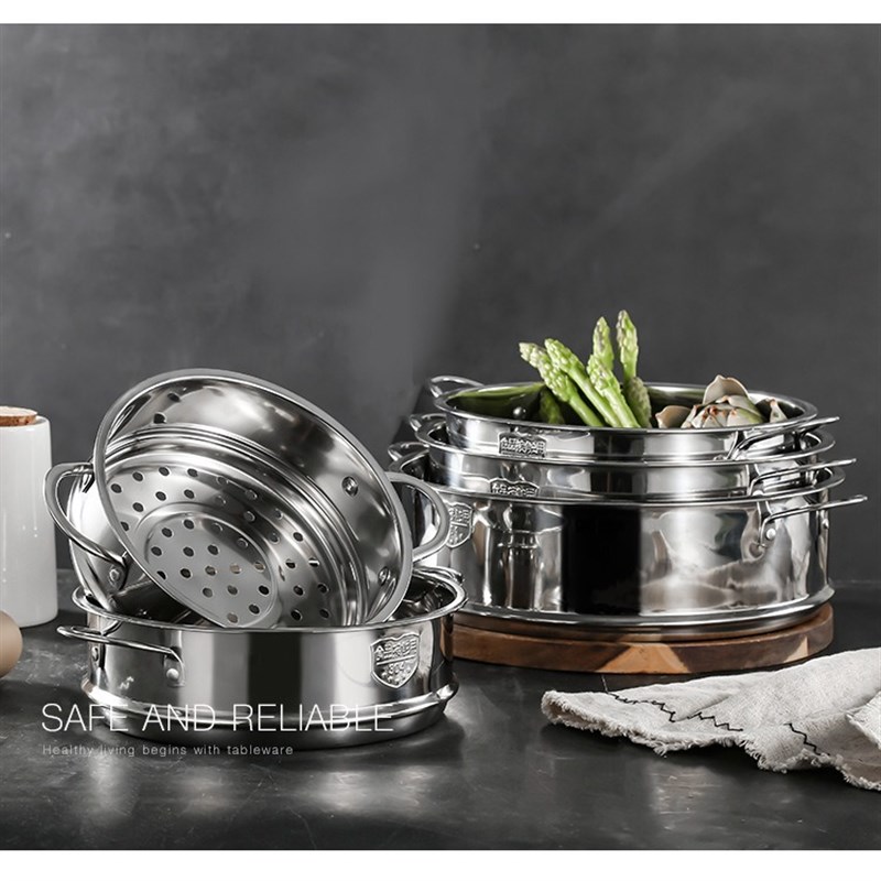 30加厚不锈钢蒸格蒸锅笼蒸盘蒸架蒸屉炒锅篦子可叠加