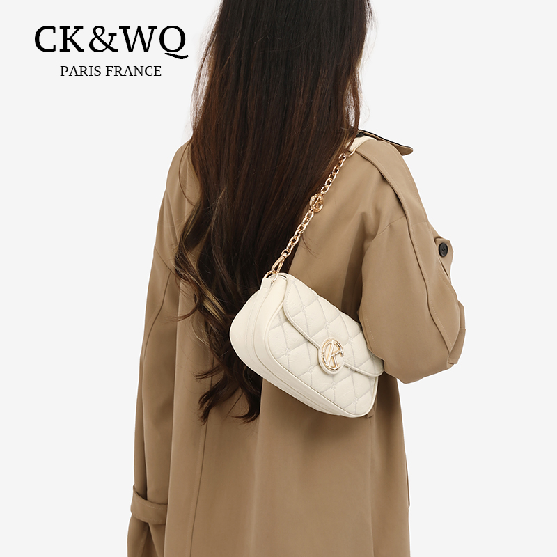 CK&WQ包包女小香风菱格单