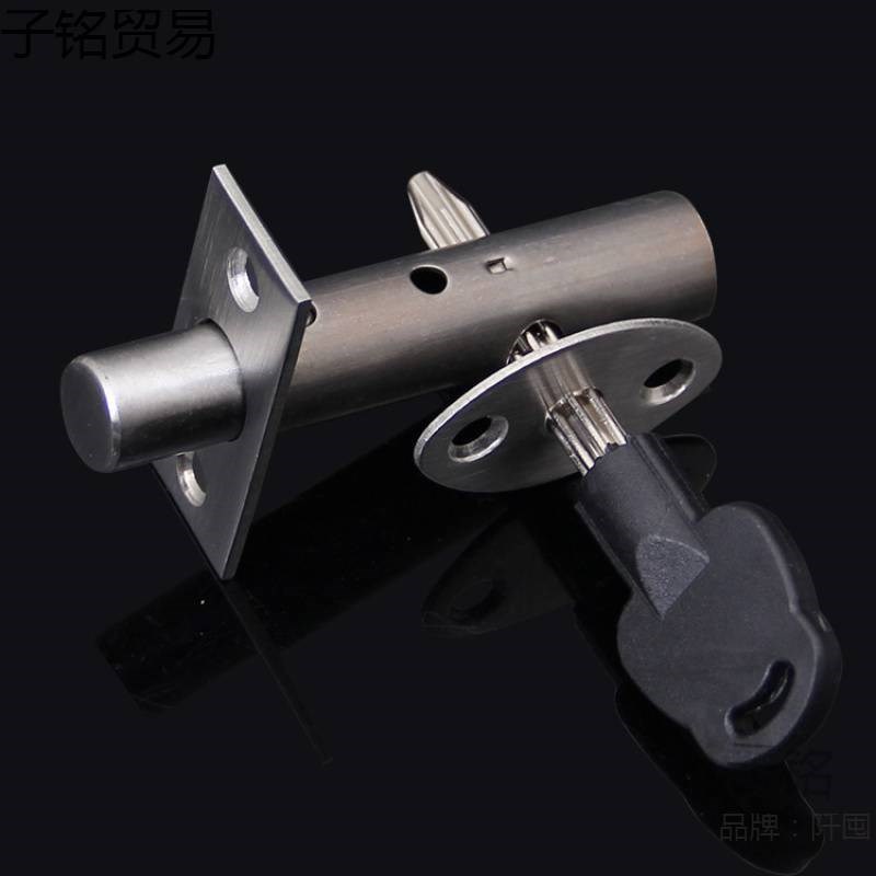 雅金轩通道锁304不锈钢管井锁过道锁防火门锁闭锁隐藏式门锁暗锁