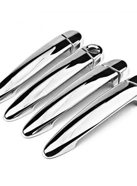 适用于12-17款BMW X3 F25光面黑色镀铬车门把手盖装饰贴纸造型