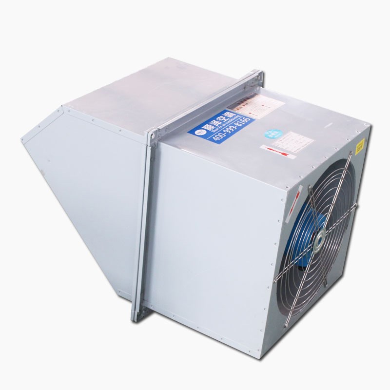 WEX-250D4边墙排风机方形轴流风机壁式带防雨弯头风机SEF边墙风机