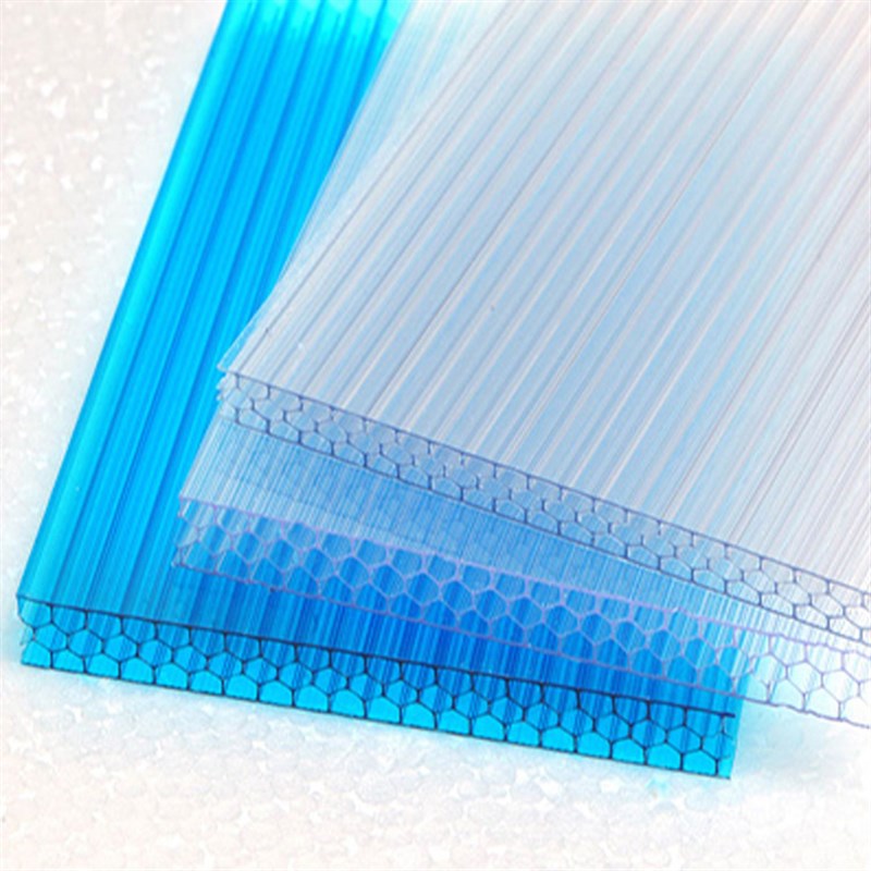 厂家pc阳光板温室大棚玻璃温室大棚雨棚平板全透光采光板双层