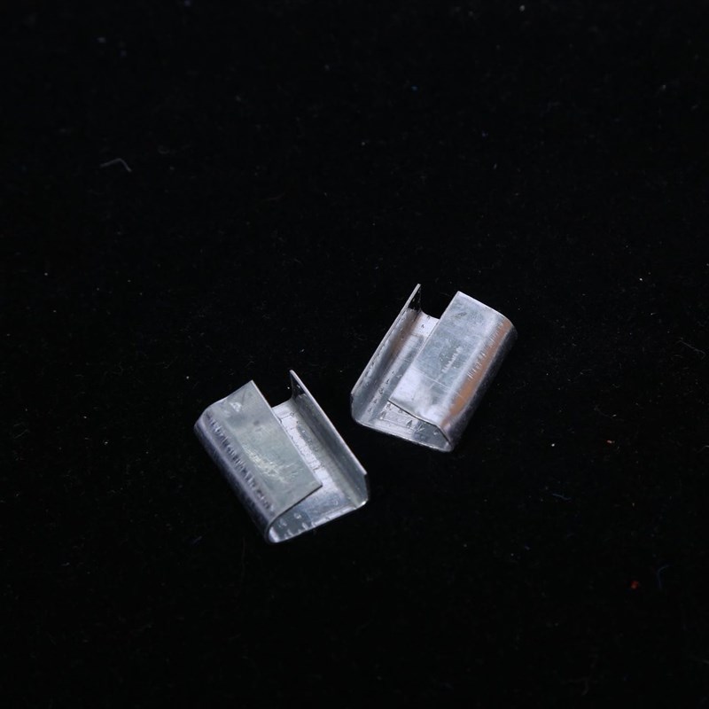 铁皮打包扣片塑钢带钢扣手用PP打包带扣加厚铁皮扣打包扣