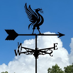 跨境风向标轻奢户外风向标美式屋顶装饰带田院工艺品摆件装饰品