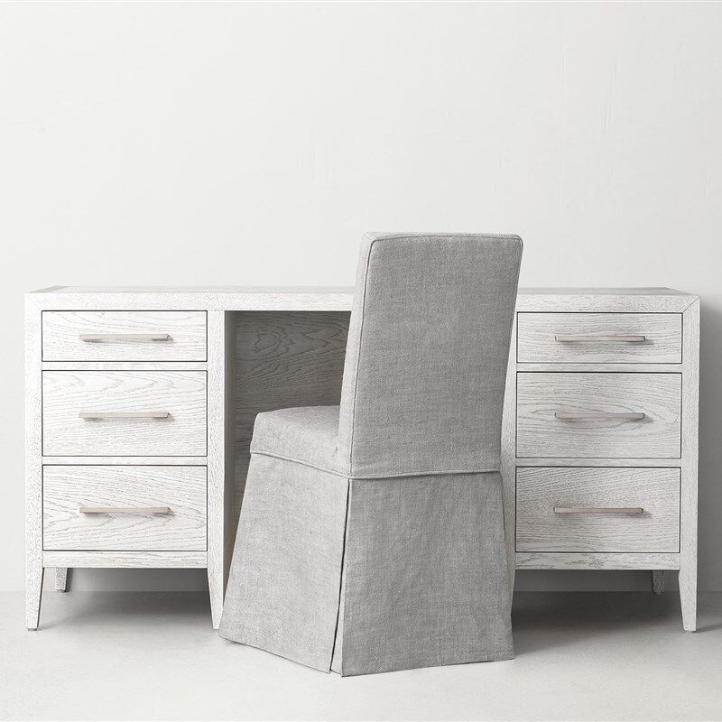 美式乡村实木做旧书柜法式天地锁别墅复古定制储物柜橡木两门书架