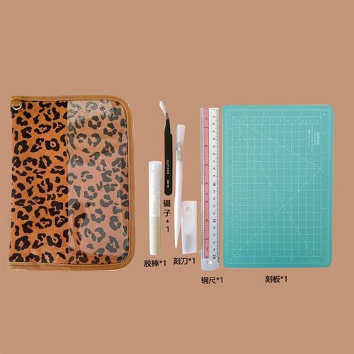 加厚宽经典豹纹证件护照手账票据母婴防疫包相册活页本收纳大容量