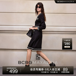 高级设计感小香风针织上衣连衣裙 经典 BCBG25早秋新款 优雅气质时尚