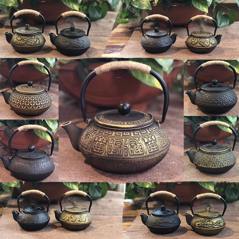 中式铸铁壶复古工艺品摆设酒店售楼处茶室软装茶文化仿古茶壶摆件