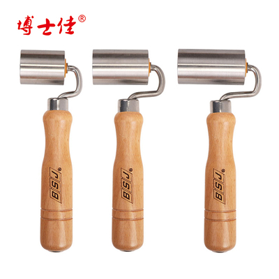 壁纸双轴承PU平面压轮施工工具墙纸接缝压滚轮压辊POM阴阳角包邮