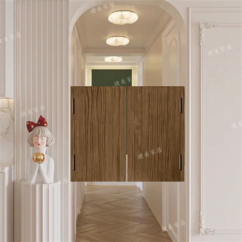 实木百叶门牛仔门家用栏栅门酒吧吧台自由门隔断半腰门走廊过道门