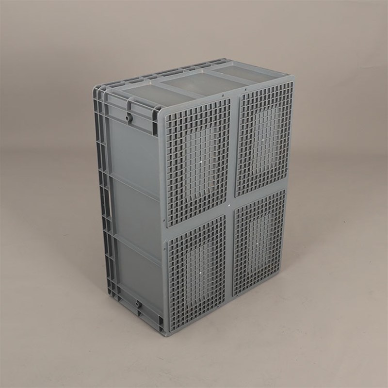 EU8633灰色物流箱 汽车配件加厚欧标周转储物箱 工具中转塑胶箱