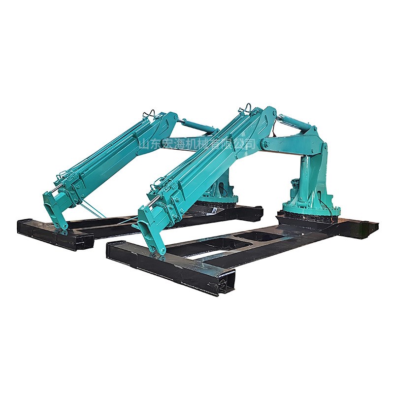 小型折臂吊机船用车载液压折臂式起重机3吨5吨液压折臂吊