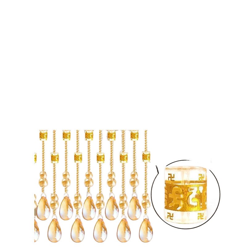 水晶珠帘门帘隔断帘网红客厅厨房卧室门卫生间门对门免打孔安装