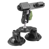 S2对讲机支架汽车玻璃固定座吸盘底座一托二挂架锌合金支架