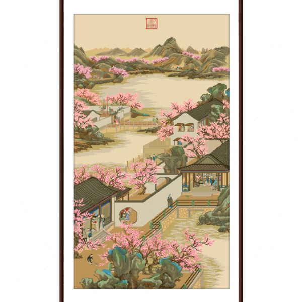 9ZRT雍正十二月全系列十字绣2024新款线绣客厅大气国画名画手工自