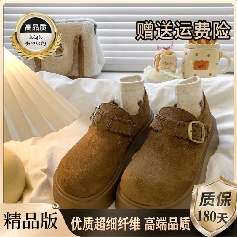 新品复古棕色勃肯鞋女鞋子
