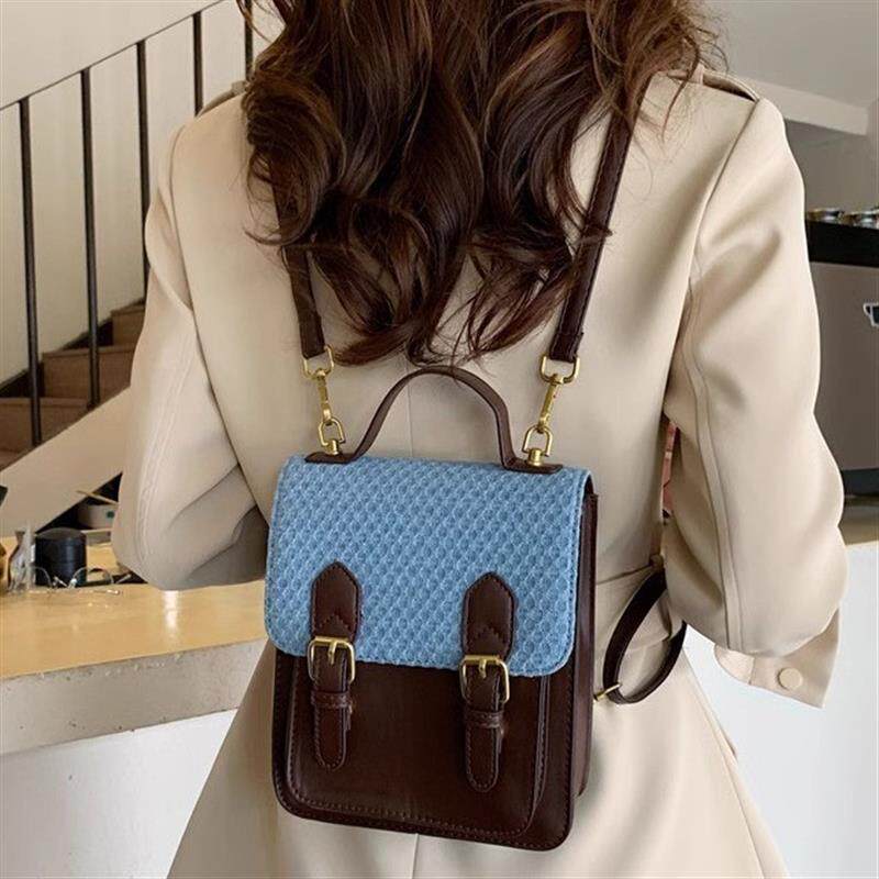 新品小众剑桥包包女士学院风小型背包高级感多功能双肩包单肩斜挎