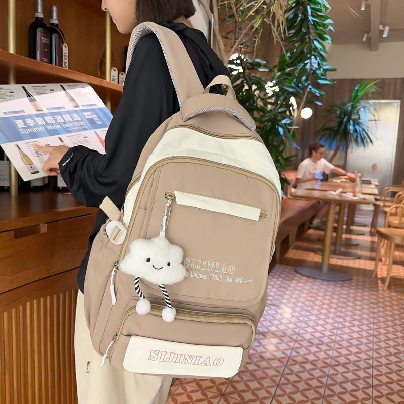 新品书包女小学生3一6年级韩版初中女生高中生大学生减负儿童背包