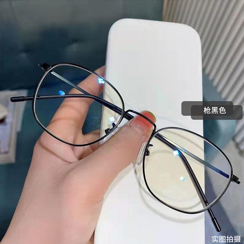 推荐防辐射抗蓝光近视眼镜男潮流帅气可配度数眼睛金属眼镜框