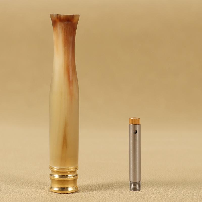 推荐牛角烟嘴过滤器粗细两用循环型可清洗加长滤芯男女士香烟嘴儿