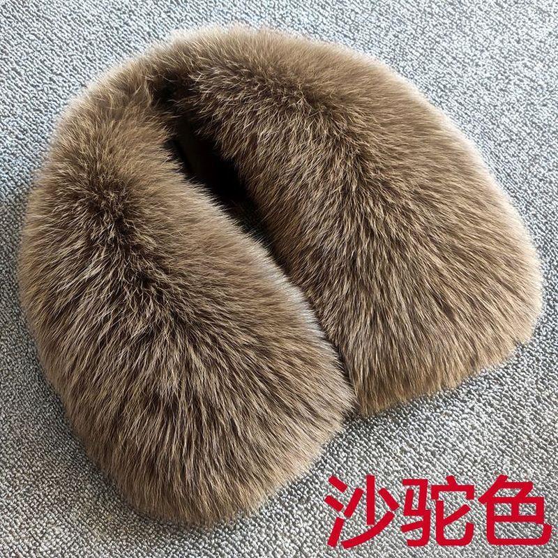 真皮狐狸毛领子单卖加大加