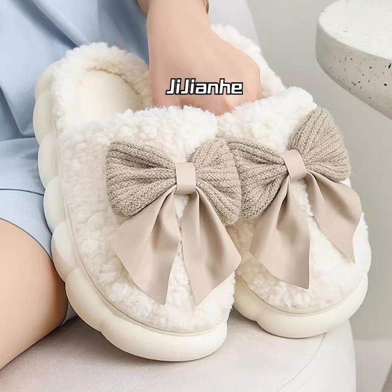 踩屎感棉拖鞋女士秋冬季2025新款室内家居厚底毛绒月子拖鞋女冬天