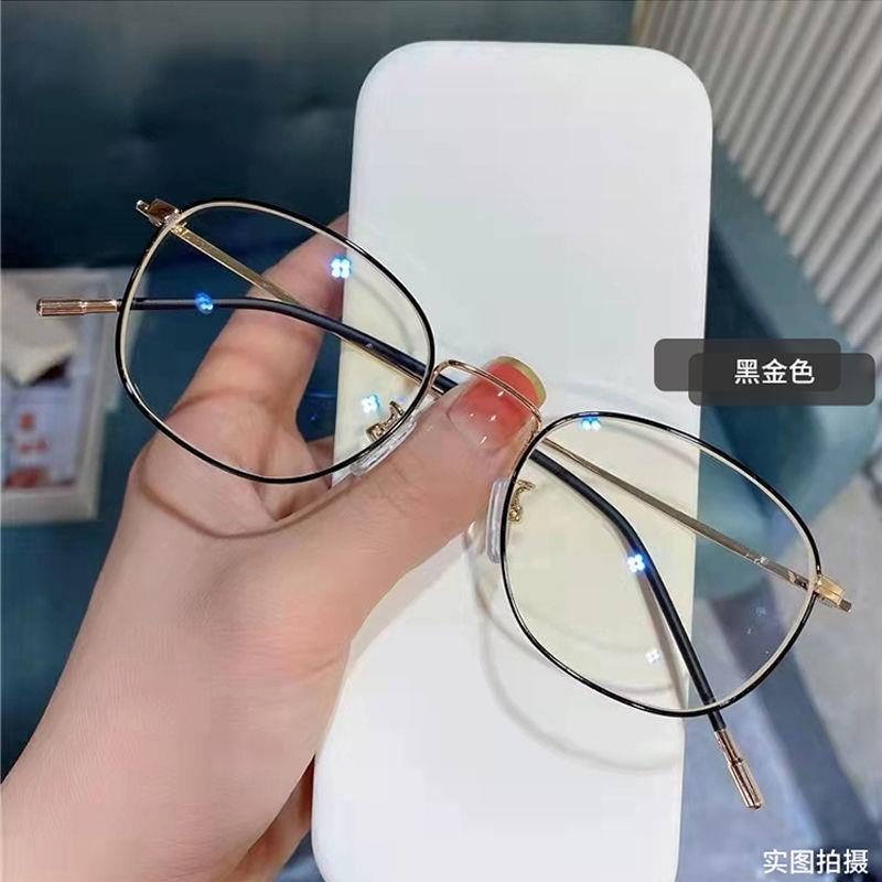 推荐防辐射抗蓝光近视眼镜男潮流帅气可配度数眼睛金属眼镜框