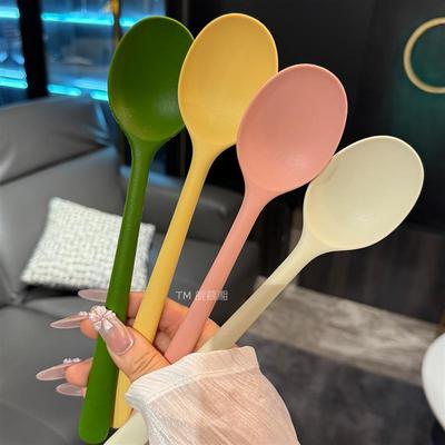 高颜值彩色硅胶勺子食品级