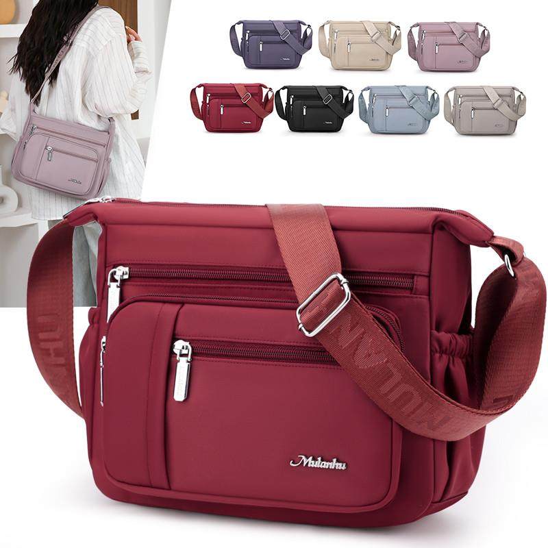 新品轻便休闲尼龙布包包女2025新款百搭女士单肩斜挎包多层中年妈,箱包皮具/热销女包/男包,通用款女包,淘宝优惠券,粉丝福利购,淘宝优惠卷