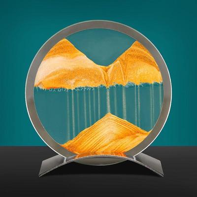 3d立体创意镜面流沙画客厅