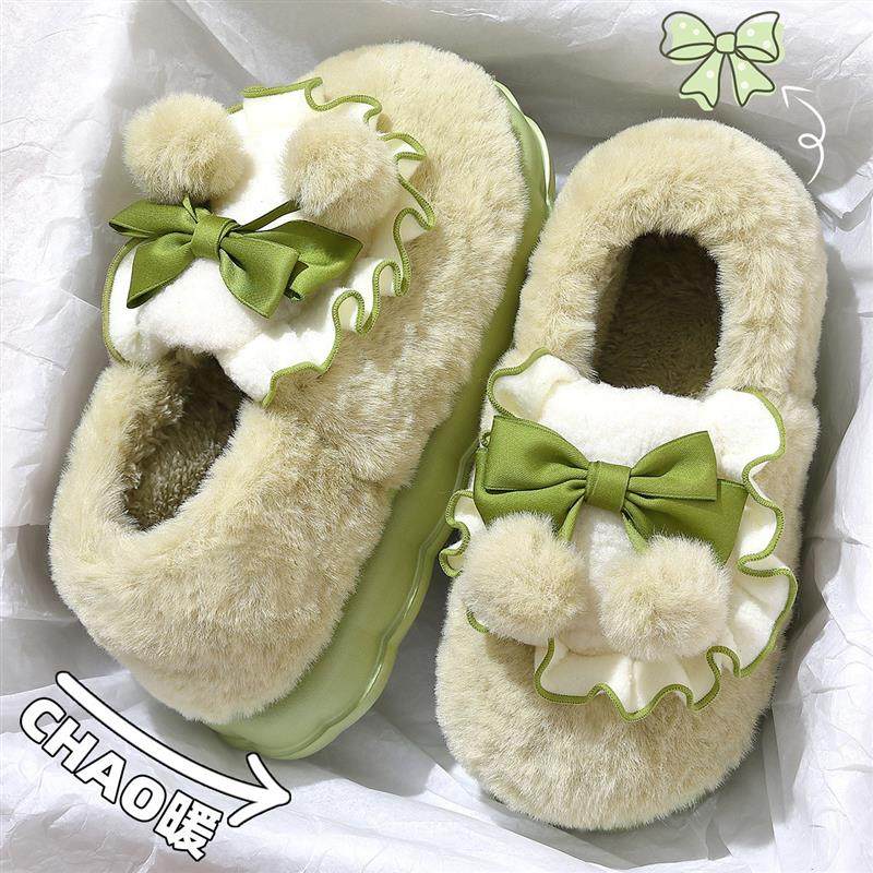 棉拖鞋家居秋冬棉厚底冬季拖鞋情侣包跟拖鞋卡通男女拖鞋家居棉鞋