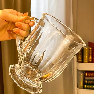 玻璃杯女大容量牛奶杯带把