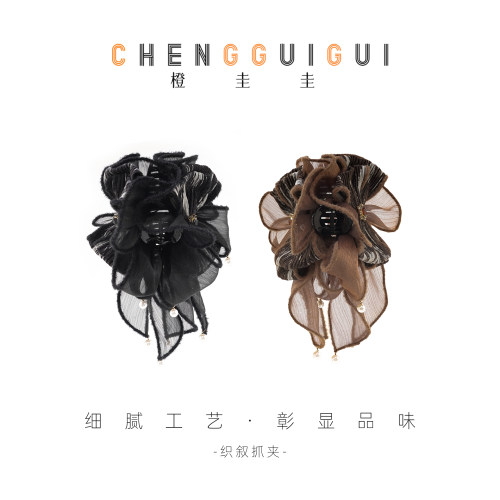 织叙重工高级感鲨鱼夹百搭