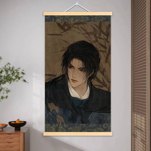 燕云十六声江叔江晏周边画像卧室寝室房间装饰竖版油画布挂画挂墙