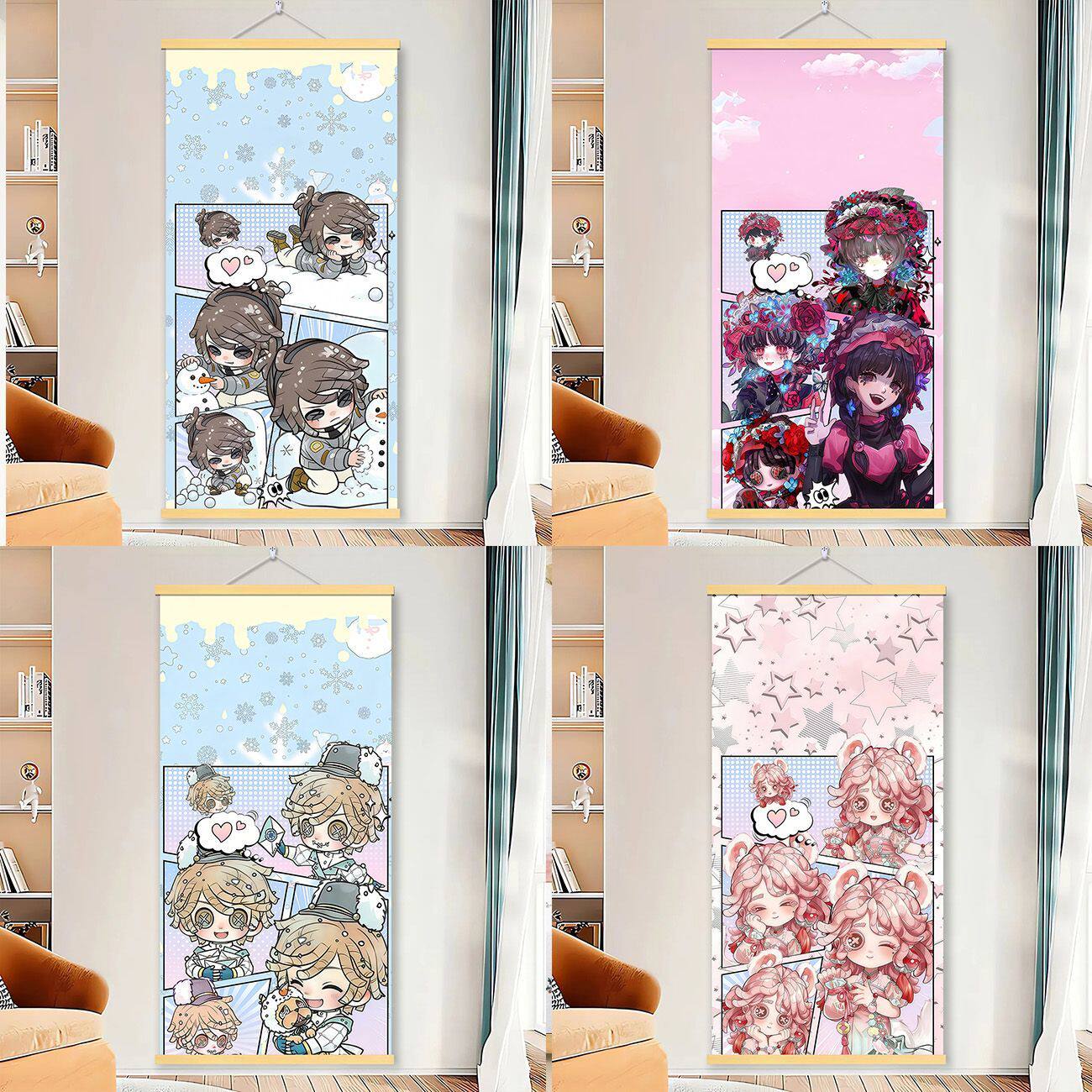 新款小女孩调香师挂画第五人格勘探员卢卡周边卷轴生日礼物墙饰