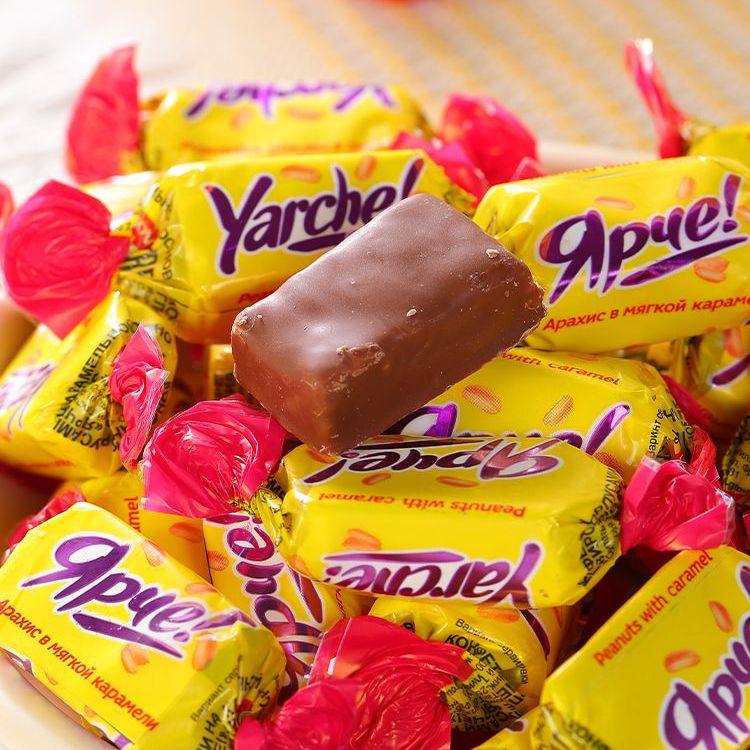 俄罗斯KDV黄花生巧克力旗舰店脆香花生能量糖果盒装网红休闲零食,零食/坚果/特产,夹心糖果/流质糖果,淘宝优惠券,粉丝福利购,淘宝优惠卷