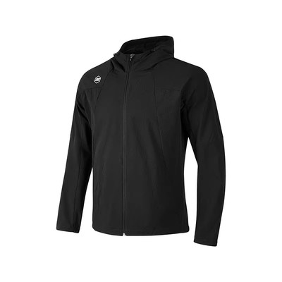 斯凯奇男子防风透气梭织连帽外套