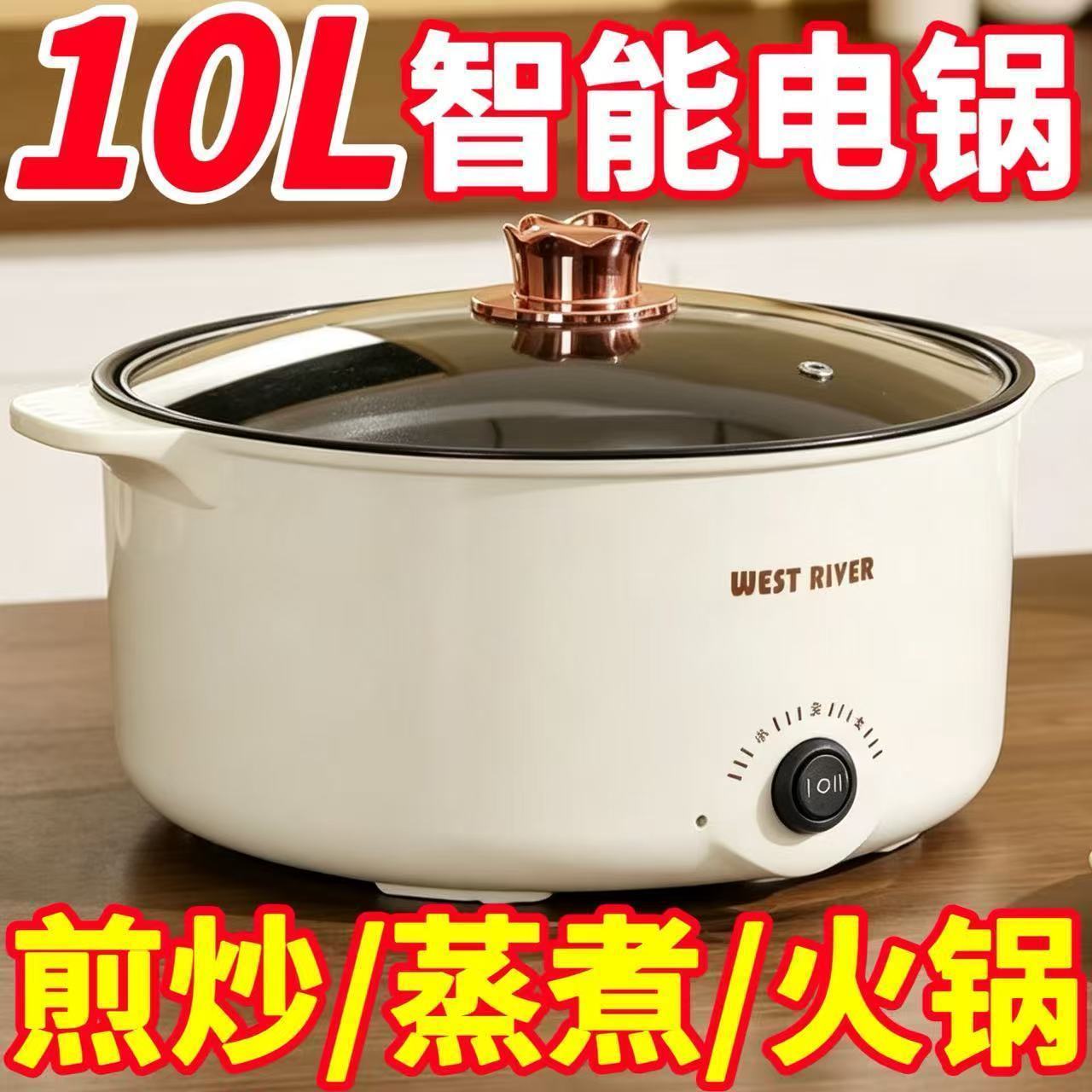 德国电煮锅家用多功能蒸煮一体电炒锅学生宿舍电热火锅煮泡面电锅